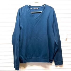 Cutter & Buck VNeck 100% Pima Cotton Sweater/Sweatshirt Size L